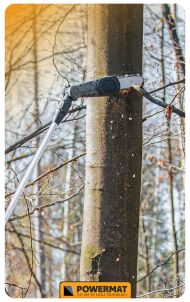 Aku píla na teleskopickej tyči 240 cm Powermat PM-APW-20C - 4 stupne sklonu