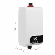 ADM2228 Beztlakový prietokový elektrický ohrievač vody 3500 W s digitálnym LED displejom