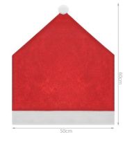 Vianočné poťahy na stoličke 6x + obrus Santa Claus 172 x130 cm ISO