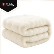 Ruhhy 26493 Biela deka 160×100 cm – mäkká, hrejivá a odolná bez žmolkovania