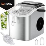 Ruhhy 27709 Výrobník ľadu 1,2 l strieborný – 12 kg ľadu za 24 hodín