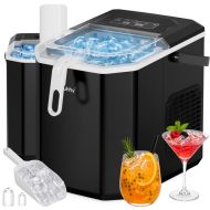 Ruhhy 27708 Výrobník ľadu 1,2 l čierny – 12 kg ľadu za 24 hodín