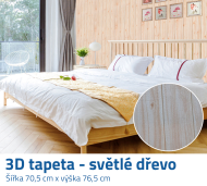 3D tapeta - svetlé drevo