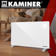 Sklenený elektrický ohrievač KAMINER ZELVA 2500 W – moderné kúrenie s Wi-Fi ovládaním a diaľkovým ov