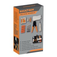 Tester káblov RJ45 / RJ11 + súprava sieťového náradia 145 dielov Bigstren 25834
