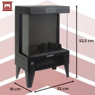 Elektrický krb KAMINER EMBEGO 2000 W s plameňovým efektom