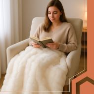 Ruhhy 26493 Biela deka 160×100 cm – mäkká, hrejivá a odolná bez žmolkovania
