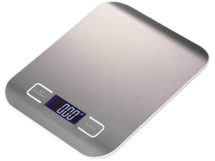 Kuchynská váha nerez do 5kg s podsvietením a LCD Kuchynská váha nerez do 5kg s podsvietením a LCD