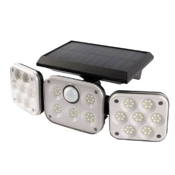 3-modulová solárna lampa s pohybovým čidlom 114 LED