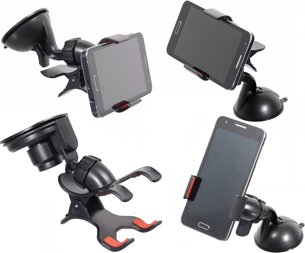Držiak telefónu / GPS na prísavku DOUBLE CLIPS Držiak telefónu / GPS na prísavku DOUBLE CLIPS