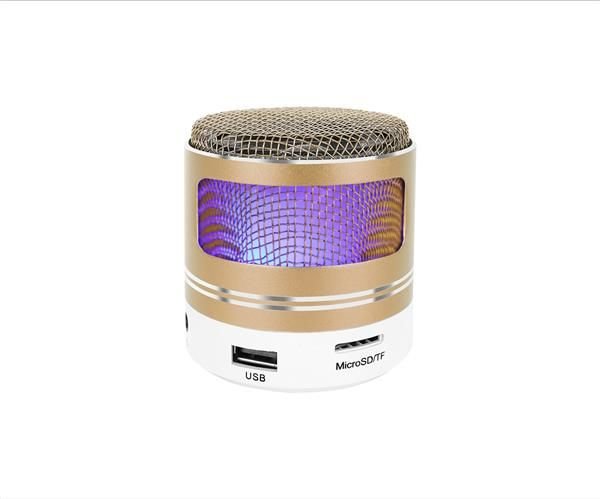 LED Mini Bluetooth reproduktor - zlatý LED Mini Bluetooth reproduktor - zlatý