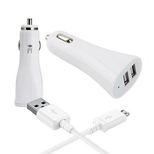 Nabíjačka do auta - 2xUSB + micro USB kábel Nabíjačka do auta - 2xUSB + micro USB kábel