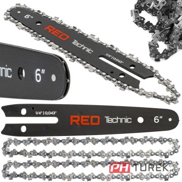 RED TECHNIC RTPR0161 vodiaca lišta 4", 2× reťaz