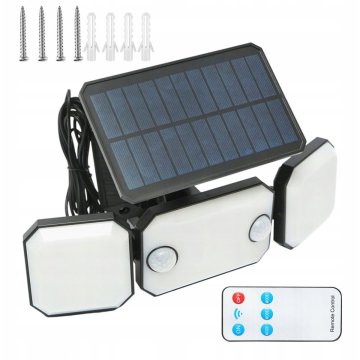 3-modulová solárna lampa s pohybovým čidlom diaľkové ovládanie