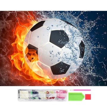 Diamantové maľovanie Futbalová lopta 30X40cm