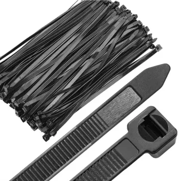 Sťahovacie pásky čierne 150x3, 6mm - Sada 100 ks
