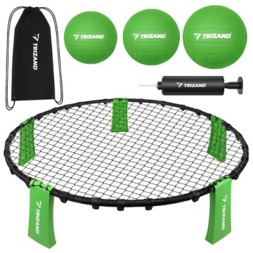 Súprava na mini volejbal Trizand 27554 Roundnet 90 cm s 3 loptičkami a pumpičkou