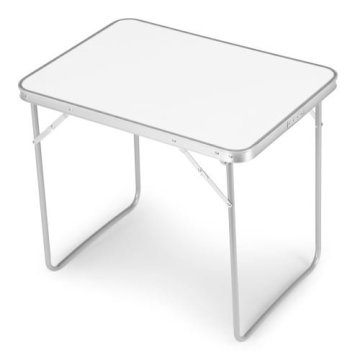 Campingový rozkladací stôl veľký 70x50 cm biely