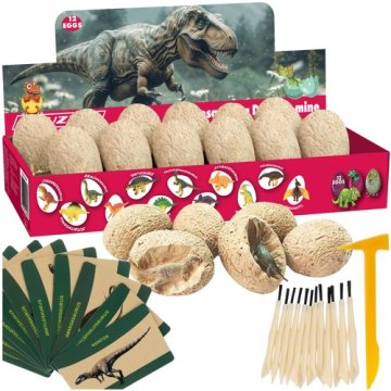 Sada 12 dinosaurích vajec - vykopávka dinosaurie baňa - Kruzzel 24982